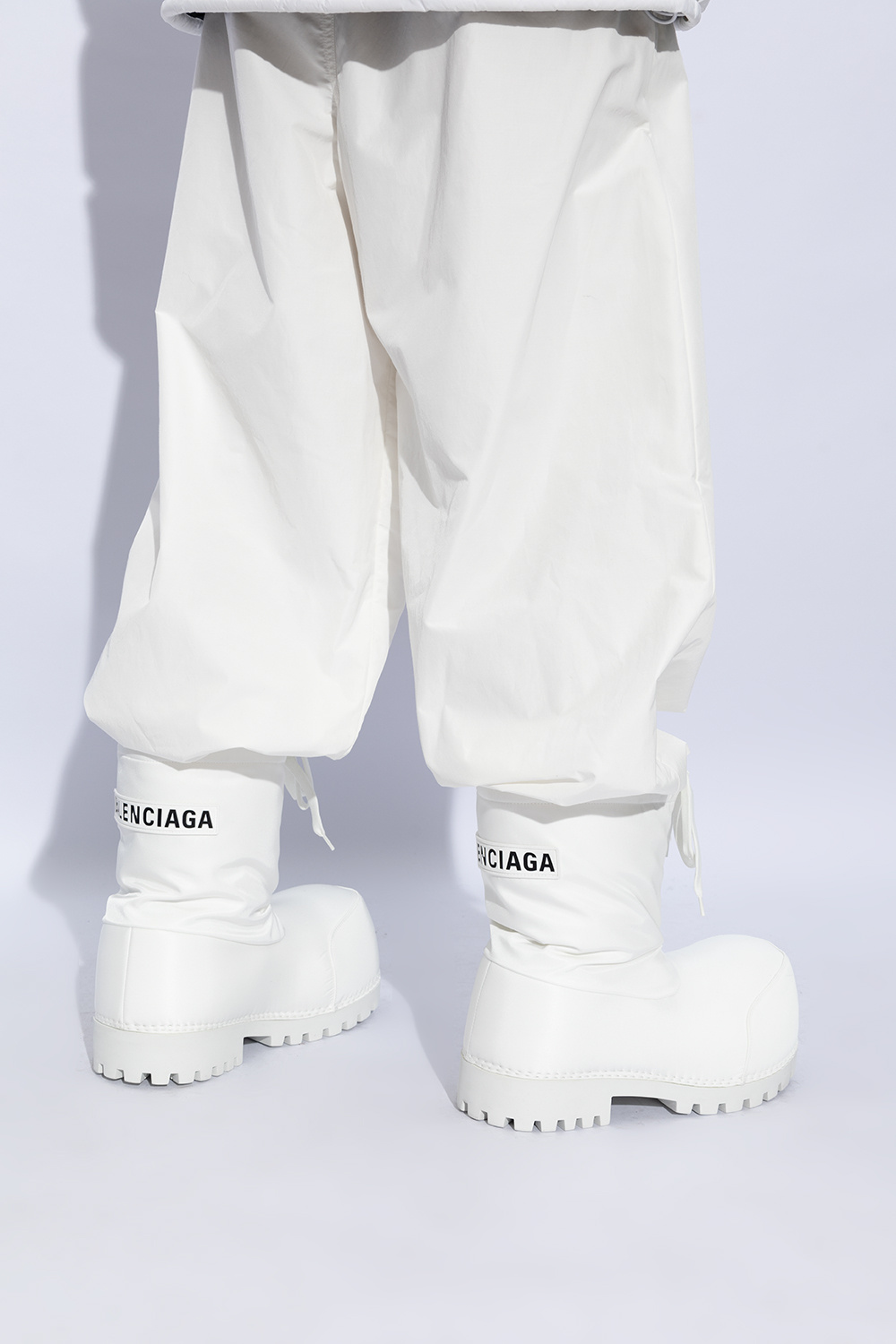 Balenciaga white booties hotsell